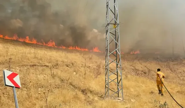 Diyarbakır'da Örtü Yangını