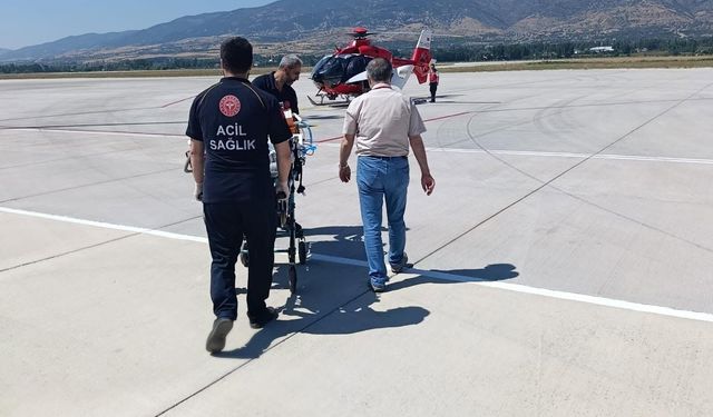 Tokat’ta Minik Yürek İçin Zamanla Yarış: 4 Aylık Bebek Hava Ambulansıyla Sevk Edildi