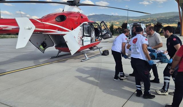 Tokat'tan Konya'ya Helikopter Ambulansla Başarılı Hasta Nakli