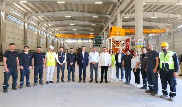 Vali Köklü ve Başkan Yazıcıoğlu’ndan OSB’de Üretim Tesisine Ziyaret
