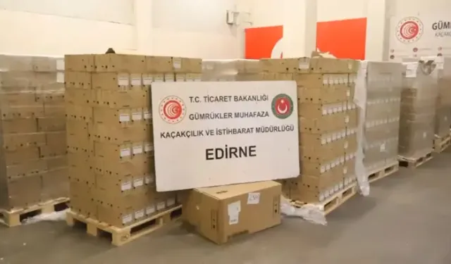 Kapıkule Gümrük Kapısı'nda 79 Bin 790 Serum Ve İnfüzyon Seti Ele Geçirildi