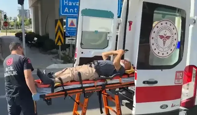 Otobüsle Çarpışan Motosikletin Sürücüsü Yaralandı