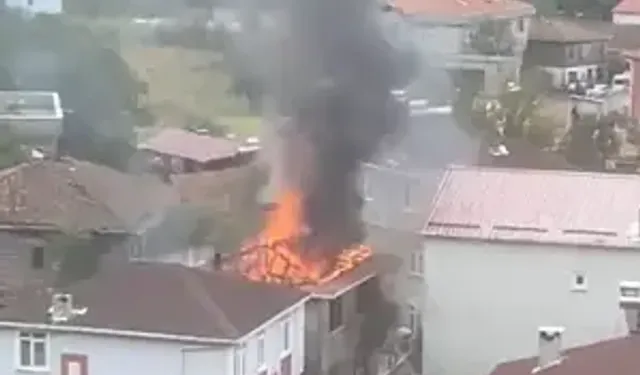 2 Katlı Ev Ve Hasat Edilen Fındıklar Yandı