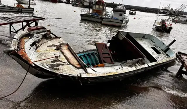 Düzce'de Sağanak; 3 Evi Su Bastı, 14 Tekne Zarar Gördü