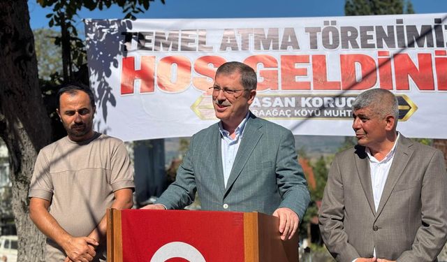 Milletvekili Mustafa Arslan'dan Erbaa Karaağaç Köyüne Ziyaret Ve Temel Atma Töreni