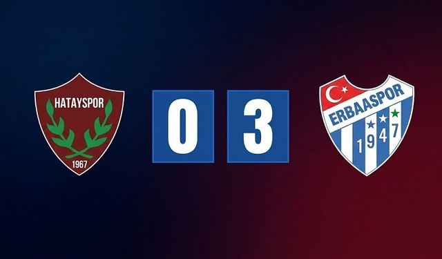 Efor Çay Erbaaspor Hatay’dan 3 Puanla Dönüyor: Net Galibiyet!