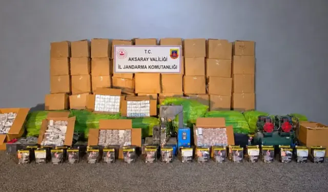 Aksaray’da Kaçak Sigara İmalathanesine Operasyon: 2 Gözaltı