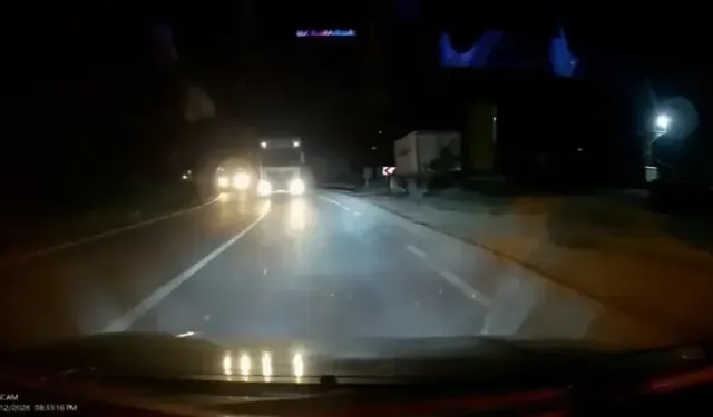 Hatalı Sollama Yapan TIR Şoförü, Tehlike Yarattı