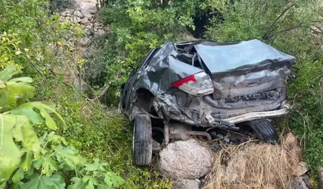 Uçuruma Yuvarlanan Otomobilin Sürücüsü Ağır Yaralandı