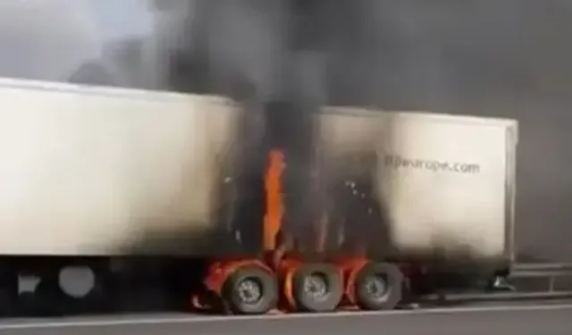 TIR’da Çıkan Yangın Söndürüldü