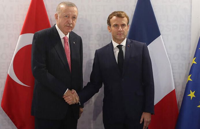 Cumhurbaşkanı Erdoğan, Macron İle Telefonla Görüştü