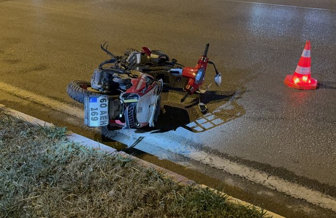 Tokat'ta Otomobilin Çarptığı Motosikletteki Çift Öldü