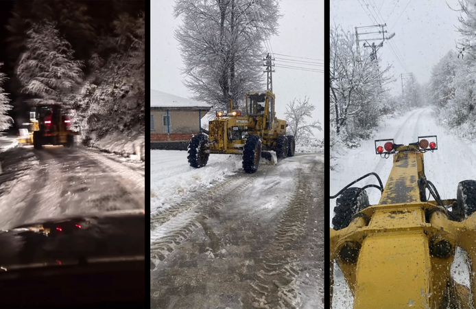 Erbaa’da İlk Kar Yağışı Ekipleri Harekete Geçirdi: Karla Mücadele Başladı