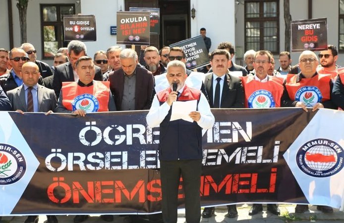 Erbaa`da Öğretmenler Siverek’teki Saldırıya Tepki Gösterdi