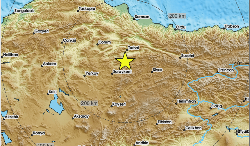 Sulusaray'da 5.6 Büyüklüğünde Güçlü Deprem Meydana Geldi