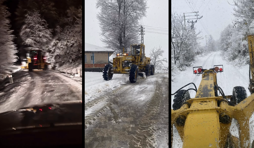 Erbaa’da İlk Kar Yağışı Ekipleri Harekete Geçirdi: Karla Mücadele Başladı