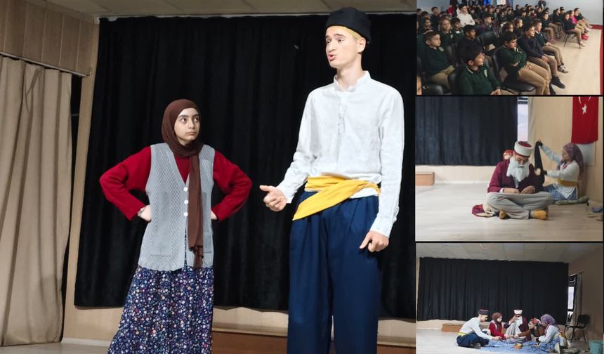 Erbaa’da Tiyatroya Gönül Veren Öğrenciler Sahneye Çıktı