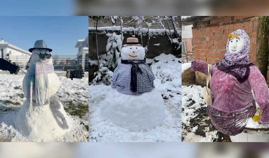 Erbaa’da Kar Sanata Dönüştü: "En Güzel Kardan Adam" Yarışması Sonuçlandı!