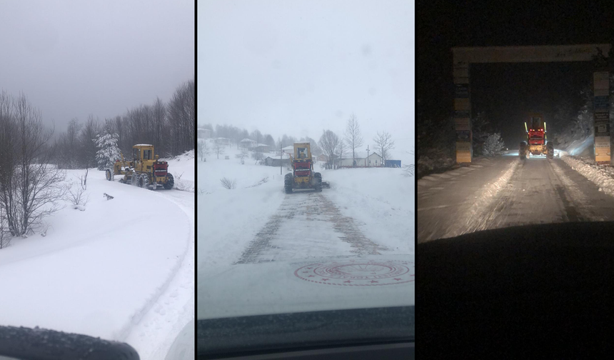 Erbaa’da Yoğun Kar Yağışı: 18 Köy Yolu Ulaşıma Kapandı