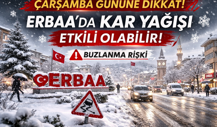 Tokat ve Erbaa İçin "Beyaz Alarm": 45 İl Listesinde Kritik Uyarı!