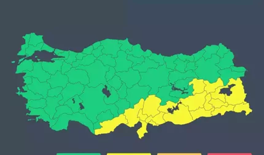 İçişleri Bakanlığı’ndan Sağanak ve Fırtına Uyarısı