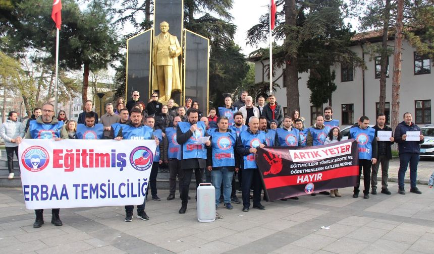 Erbaa’da Eğitimciler Ayakta: Öğretmen Fatma Nur Çelik İçin Bir Araya Geldiler