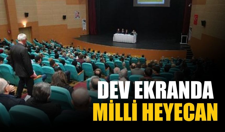 Erbaa’da Milli Maç Coşkusu Kongre Merkezi’nde Yaşanacak