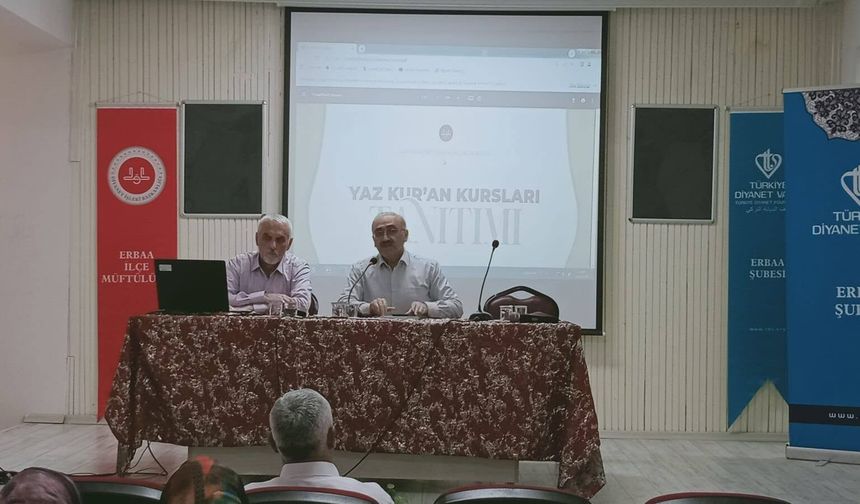 Erbaa’da Haziran Ayı Personel Toplantısı ve Yaz Kur’an Kursu Semineri Gerçekleştirildi