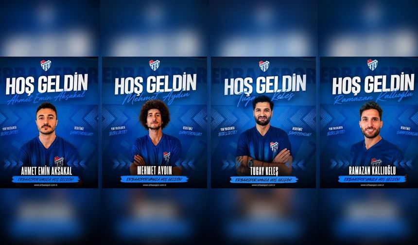 Erbaaspor’dan Gövde Gösterisi: Mavi-Beyazlılar Dört Yeni Transferi Birden Açıkladı!