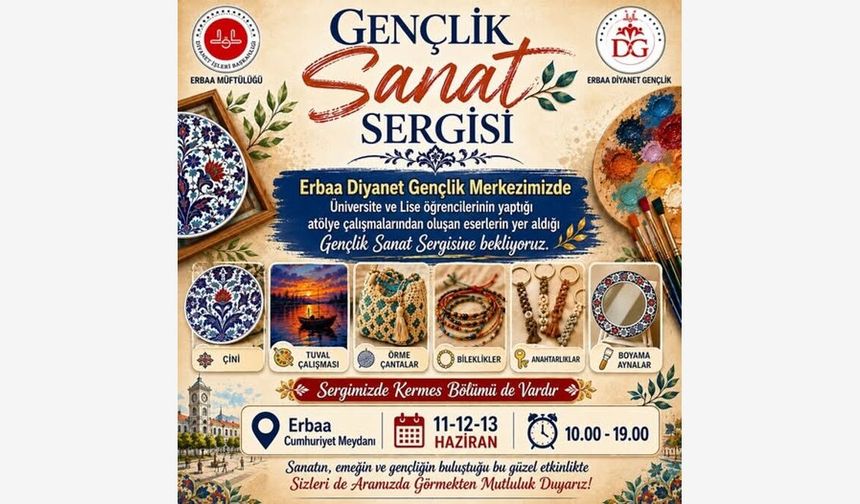 Erbaa’da Sanat Rüzgarı: Gençlerin Yıl Boyunca Sakladığı Eserler Görücüye Çıkıyor!