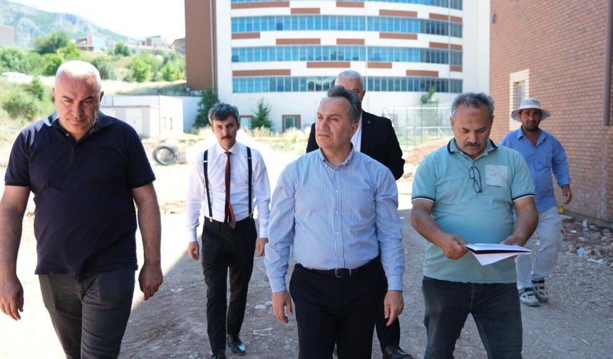 Rektör Prof. Dr. Fatih Yılmaz’dan Kampüste Yerinde İnceleme
