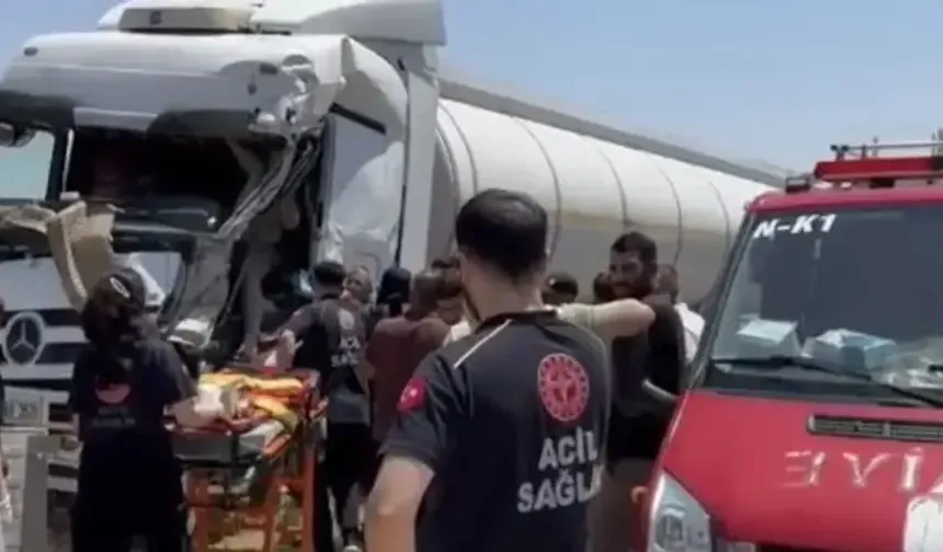 Mardin'de 3 Tankerin Karıştığı Kazada 1 Yaralı