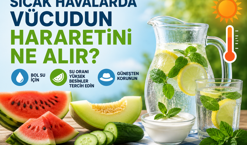Sıcak Havalarda Vücudun Hararetini Ne Alır? İşte Yaz Sıcağında Serinleten Doğal Yöntemler