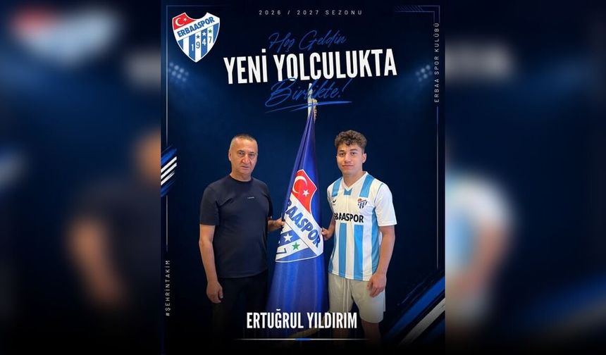 Efor Çay Erbaaspor, Genç Oyuncu Ertuğrul Yıldırım'ı Renklerine Bağladı