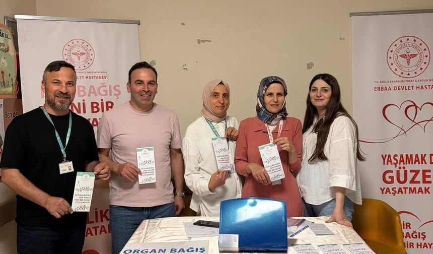 Erbaa Devlet Hastanesi’nde Organ Bağışı Farkındalık Standı Açıldı