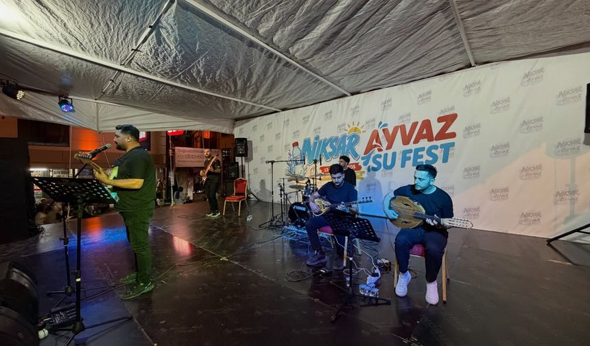 Niksar Ayvaz Su Fest'te Pop Müzik Akşamı!