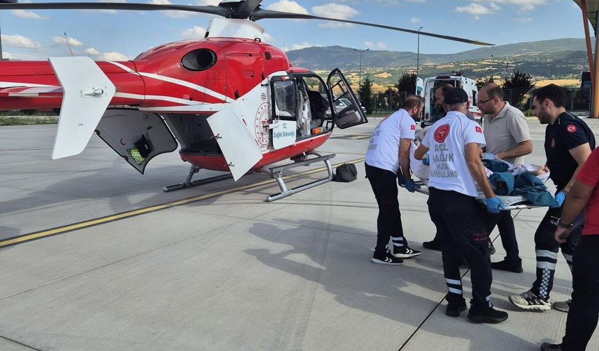 Tokat'tan Konya'ya Helikopter Ambulansla Başarılı Hasta Nakli