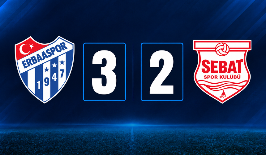 Efor Çay Erbaaspor Sahasında Sebatspor’u 3-2 Mağlup Etti