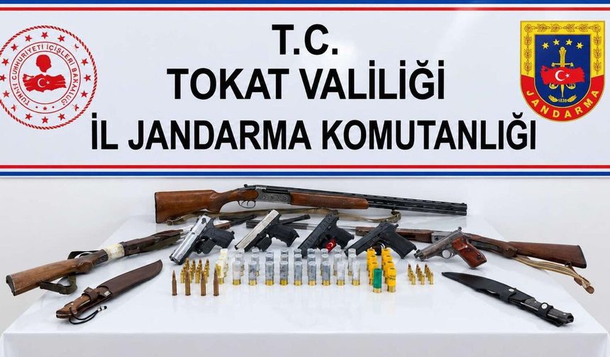 Tokat'ta Jandarmadan Silah Kaçakçılığı Operasyonu: 11 Gözaltı