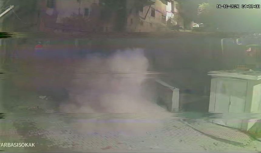 Tokat'ta Metruk Binada Yaşanan Çökme Kamerada