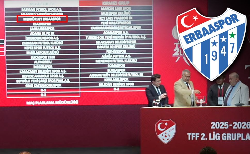 Temsilcimiz Erbaaspor’un Rakipleri Belli Oldu