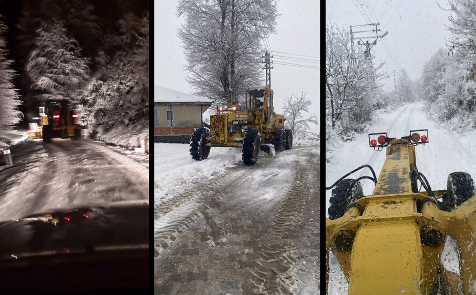 Erbaa’da İlk Kar Yağışı Ekipleri Harekete Geçirdi: Karla Mücadele Başladı