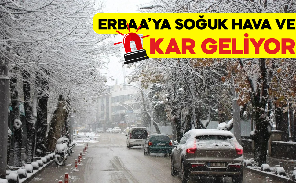 Erbaa İçin Sarı Alarm: Sıcaklıklar 10 Derece Birden Düşecek, Kar Yağışı Yolda