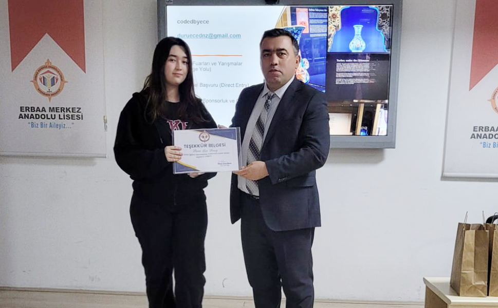 Erbaalı Öğrenci Londra’daki Bilim Forumunu Anlattı