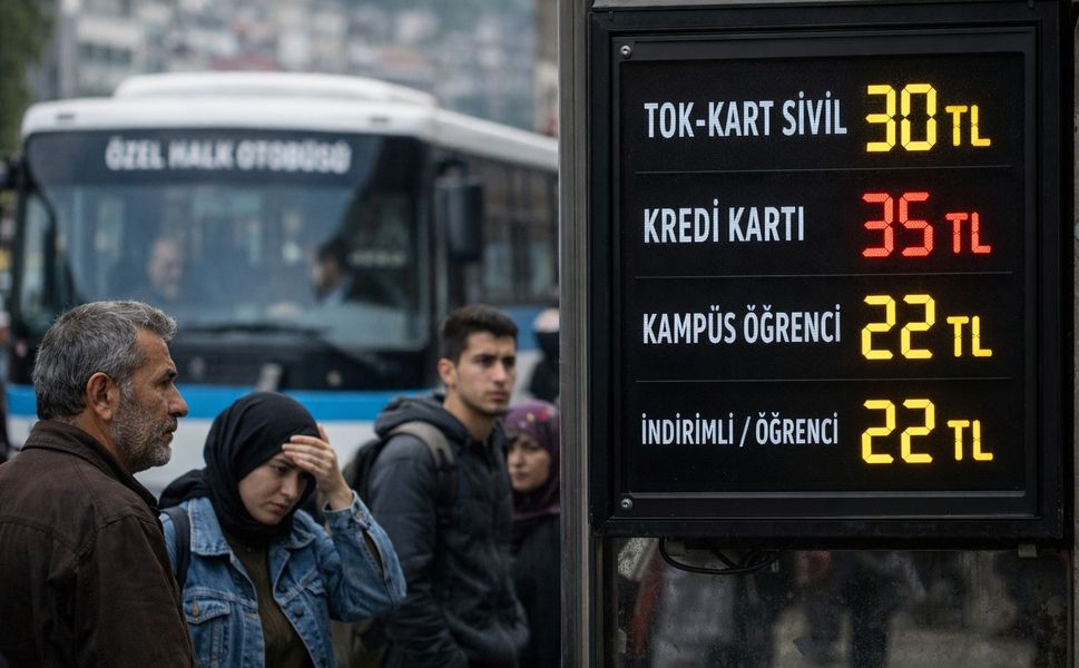 Tokat’ta Halk Otobüslerine %33 Zam, Yeni Tarifeye Belediye Meclisi Onayı Verdi