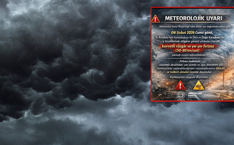 Erbaalı Vatandaşların Dikkatine: Fırtına 80 Kilometre Hızla Geliyor!