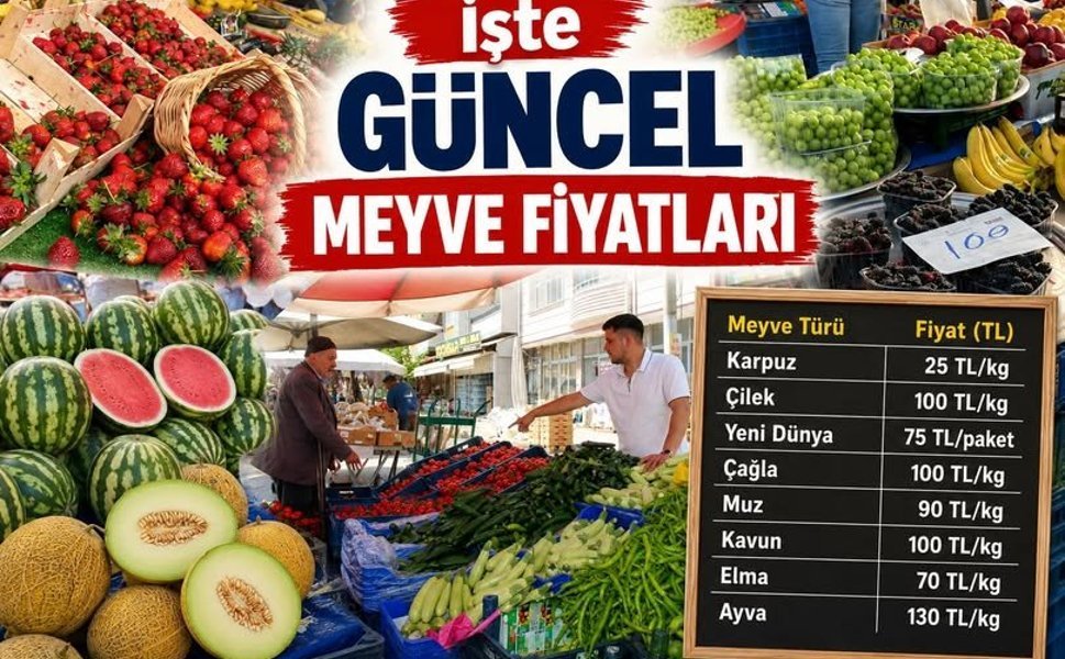 Tezgâhlar Renklendi, Erbaalılar Pazara Akın Etti: İşte Güncel Meyve Fiyatları