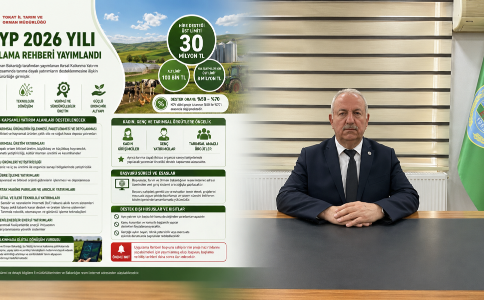 Erbaa’da Çiftçiye Dev Hibe Desteği Anlatılacak