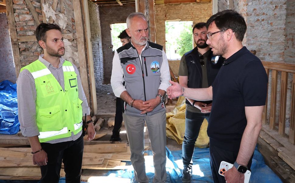 Tokat'ta Tarihi Belediye Binasına Özel Sistemle Güçlendirme