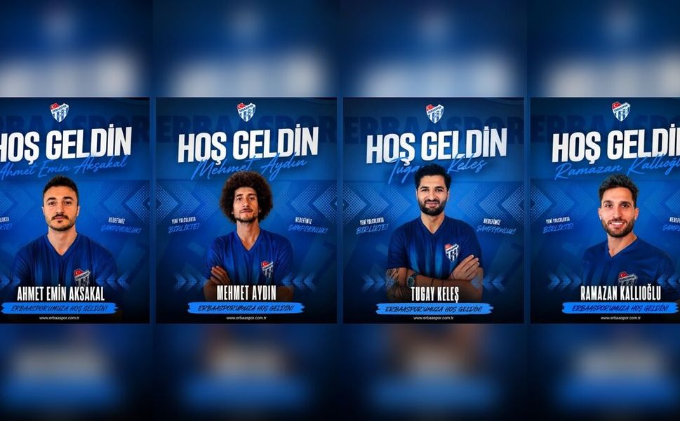 Erbaaspor’dan Gövde Gösterisi: Mavi-Beyazlılar Dört Yeni Transferi Birden Açıkladı!